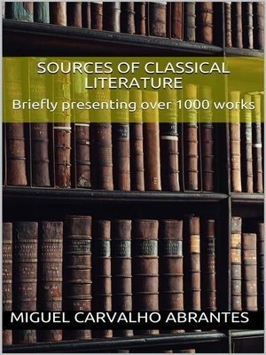 cover image of Sources of Classical Literature